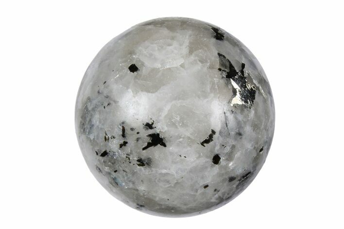 .9" Polished Rainbow Moonstone Sphere  - Photo 1